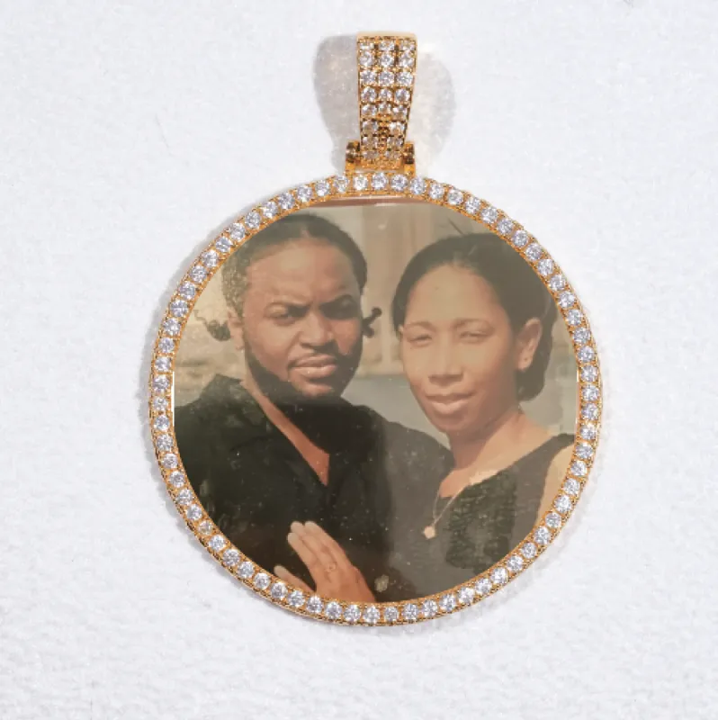 MEDIUM 3D CIRCLE CUSTOM PICTURE PENDANT sold by The GUU Shop