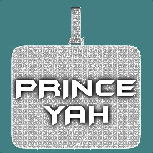 CUSTOM LETTER NECKLACE 3D BIG SQUARE sold by The GUU Shop