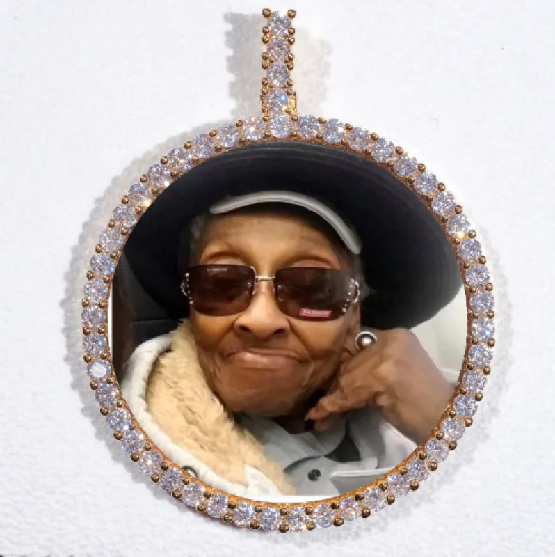 LARGE 3D CIRCLE CUSTOM PICTURE PENDANT sold by The GUU Shop