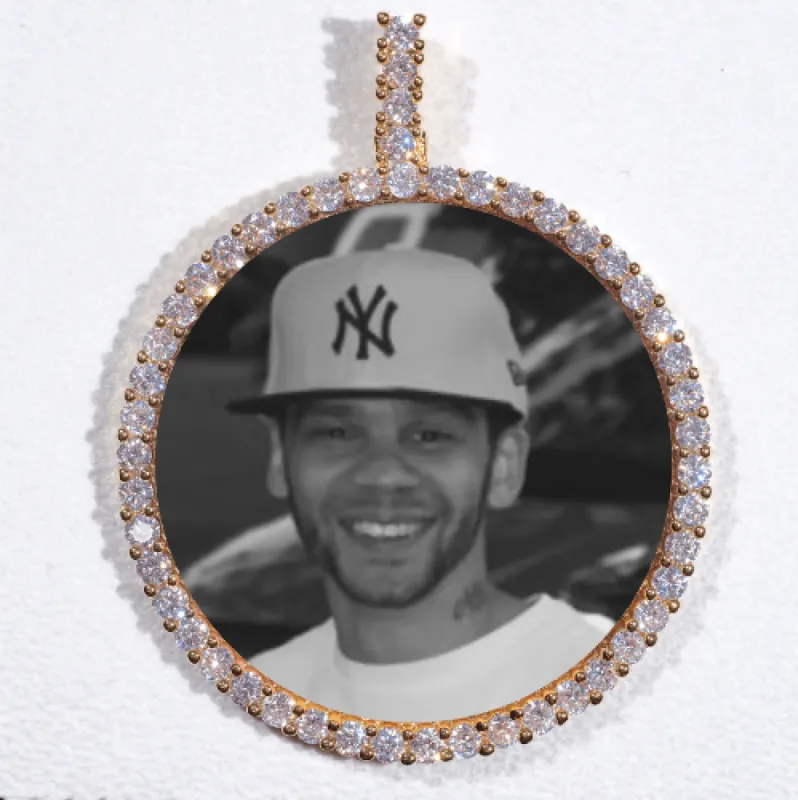 LARGE 3D CIRCLE CUSTOM PICTURE PENDANT sold by The GUU Shop