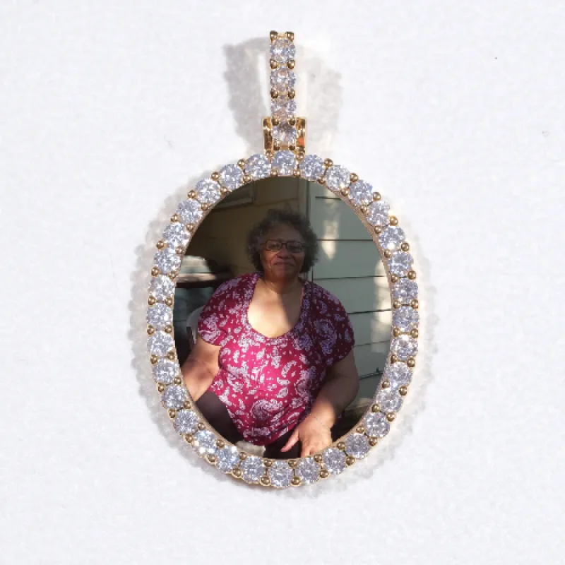 3D Oval Custom Picture Pendant sold by The GUU Shop