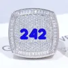 CUSTOM LETTER 3D ICED RING sold by The GUU Shop