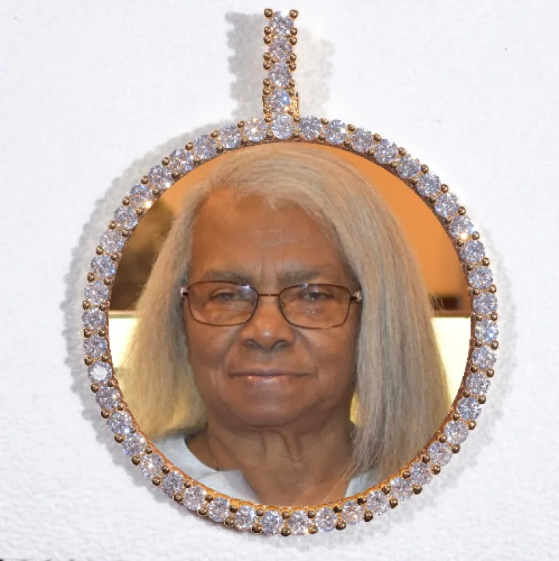 LARGE 3D CIRCLE CUSTOM PICTURE PENDANT sold by The GUU Shop