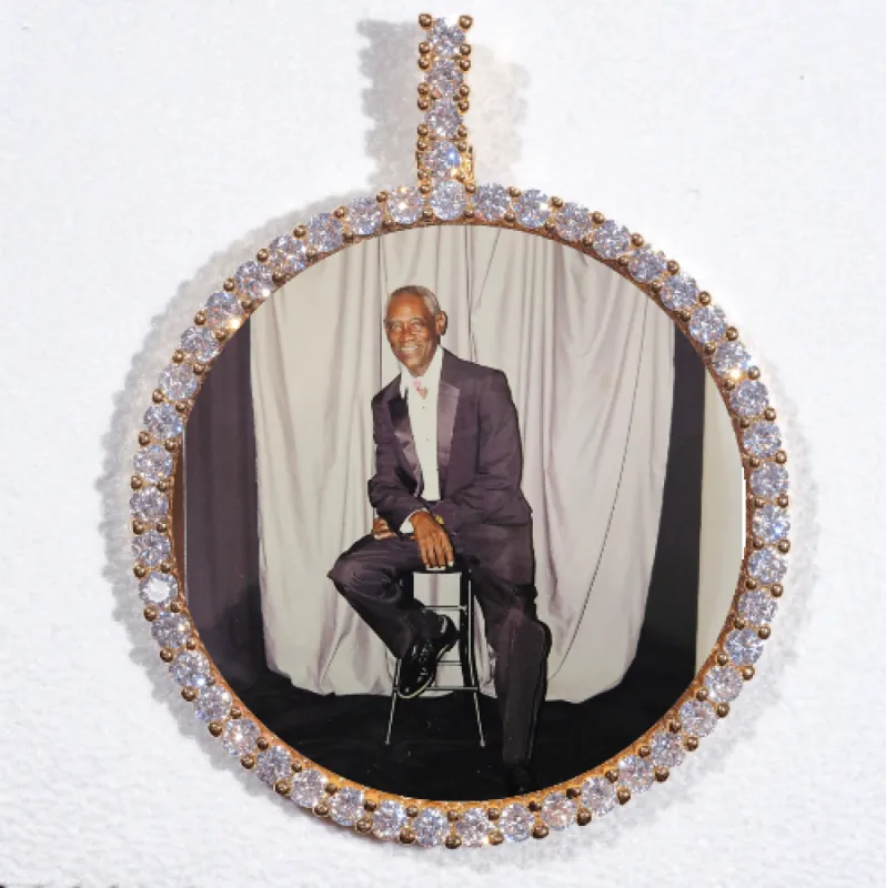 LARGE 3D CIRCLE CUSTOM PICTURE PENDANT sold by The GUU Shop