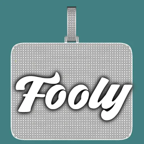 CUSTOM LETTER NECKLACE 3D BIG SQUARE sold by The GUU Shop