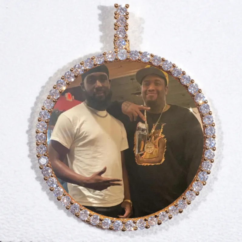 LARGE 3D CIRCLE CUSTOM PICTURE PENDANT sold by The GUU Shop