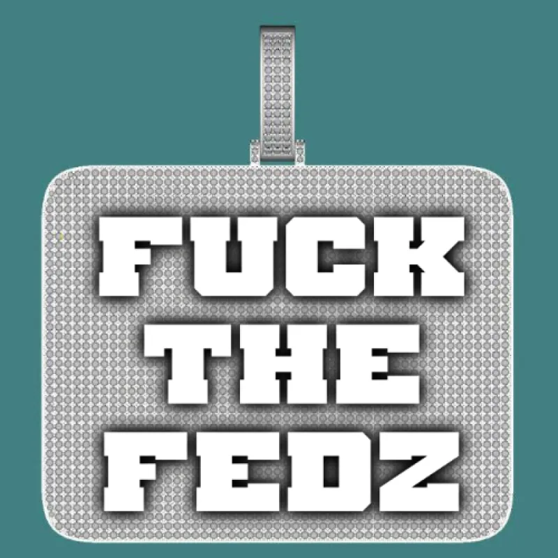 CUSTOM LETTER NECKLACE 3D BIG SQUARE sold by The GUU Shop