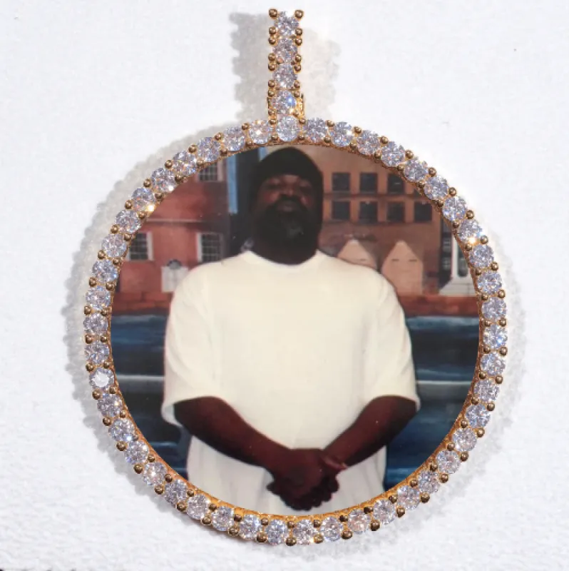 LARGE 3D CIRCLE CUSTOM PICTURE PENDANT sold by The GUU Shop