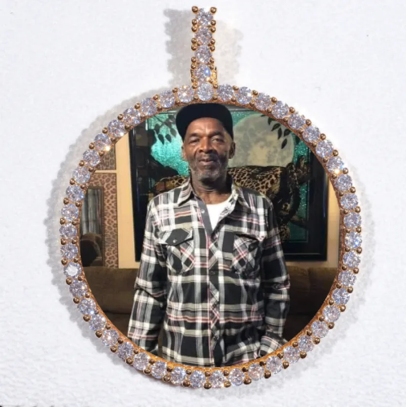 LARGE 3D CIRCLE CUSTOM PICTURE PENDANT sold by The GUU Shop