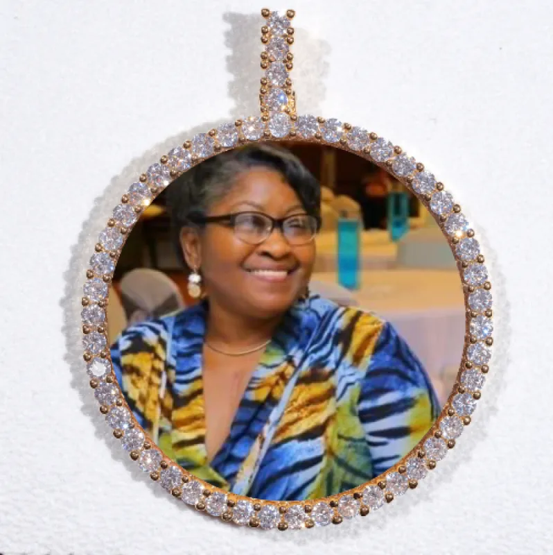 LARGE 3D CIRCLE CUSTOM PICTURE PENDANT sold by The GUU Shop