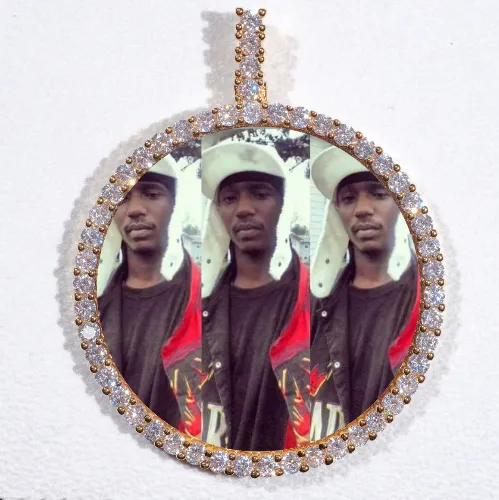 LARGE 3D CIRCLE CUSTOM PICTURE PENDANT sold by The GUU Shop