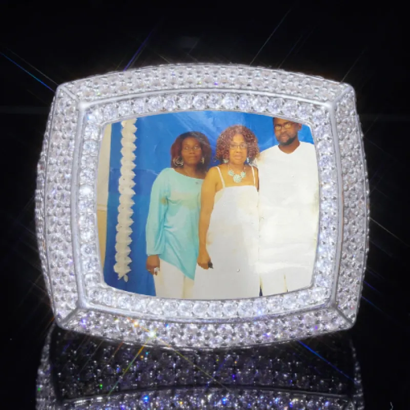 3D CUSTOM PICTURE ICED RING sold by The GUU Shop