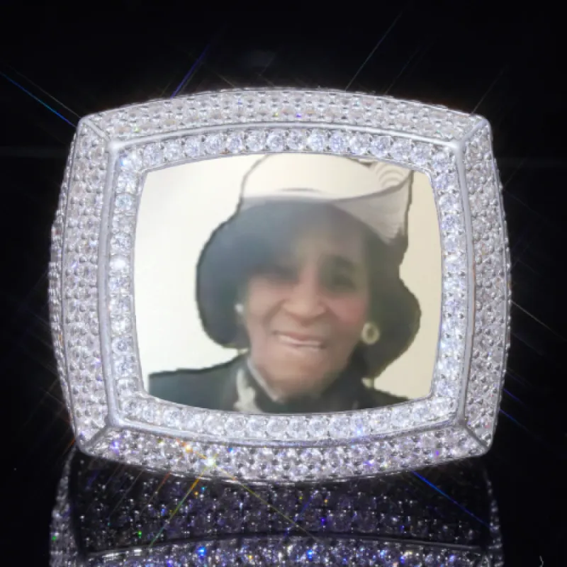 3D CUSTOM PICTURE ICED RING sold by The GUU Shop