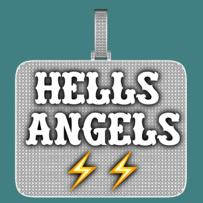 CUSTOM LETTER NECKLACE 3D BIG SQUARE sold by The GUU Shop