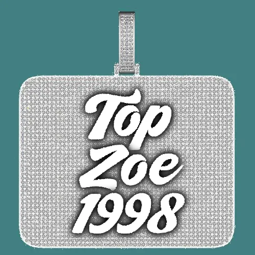 CUSTOM LETTER NECKLACE 3D BIG SQUARE sold by The GUU Shop