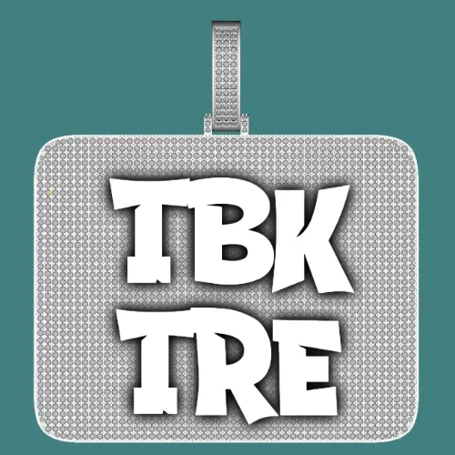 CUSTOM LETTER NECKLACE 3D BIG SQUARE sold by The GUU Shop