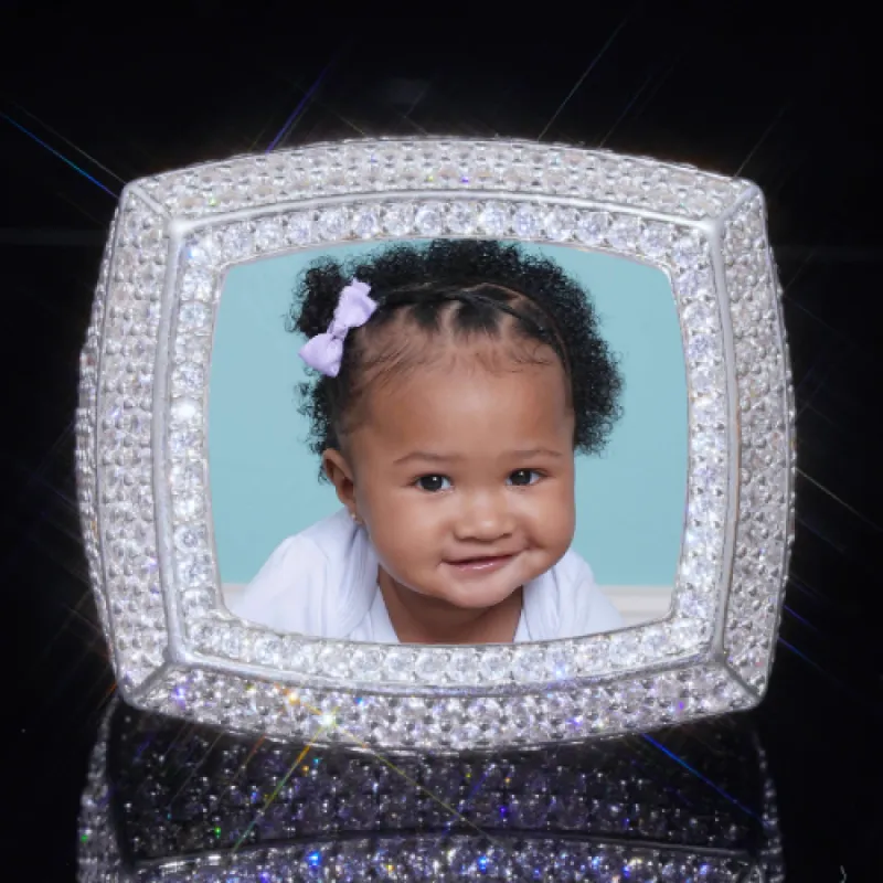 3D CUSTOM PICTURE ICED RING sold by The GUU Shop