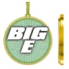 CUSTOM LETTER NECKLACE 3D BIG DISC sold by The GUU Shop