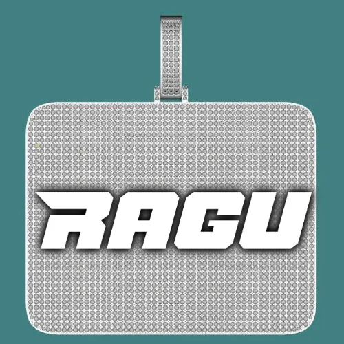 CUSTOM LETTER NECKLACE 3D BIG SQUARE sold by The GUU Shop