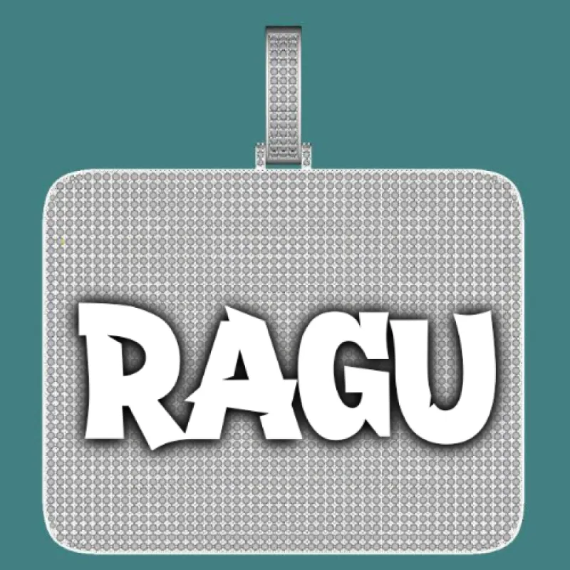 CUSTOM LETTER NECKLACE 3D BIG SQUARE sold by The GUU Shop