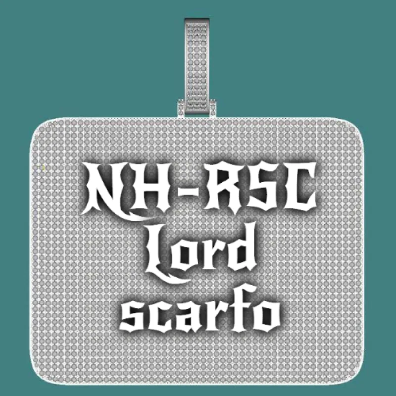 CUSTOM LETTER NECKLACE 3D BIG SQUARE sold by The GUU Shop