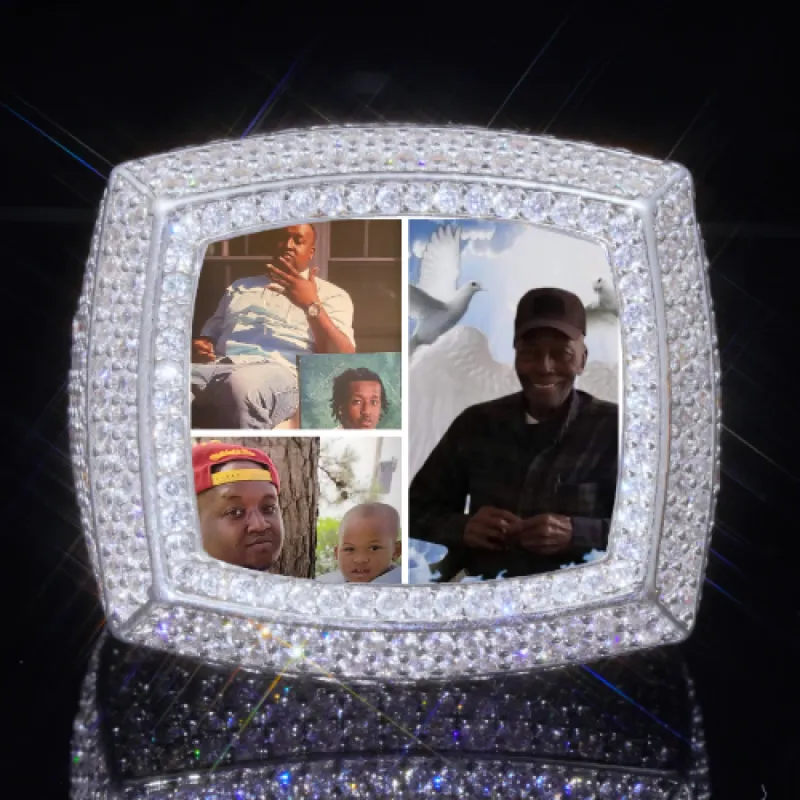 3D CUSTOM PICTURE ICED RING sold by The GUU Shop