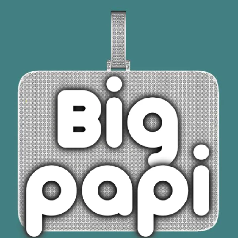 CUSTOM LETTER NECKLACE 3D BIG SQUARE sold by The GUU Shop