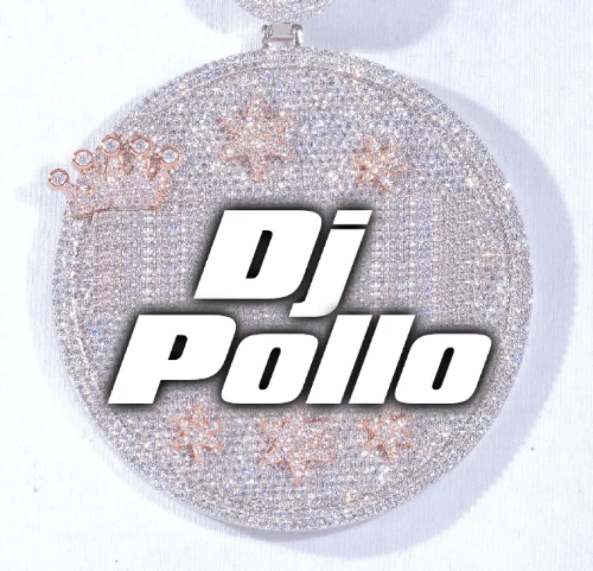 CUSTOM LETTER NECKLACE 3D BIG CROWN DISC made by The GUU Shop