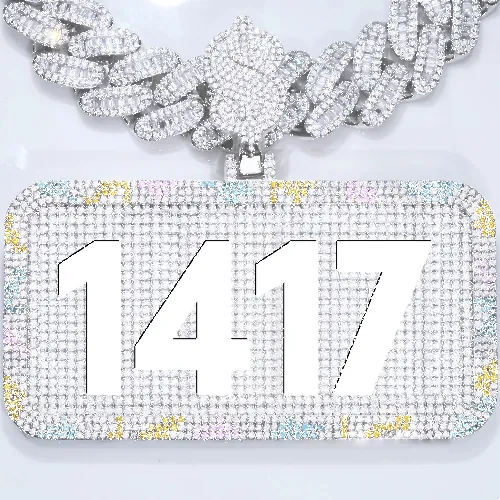 CUSTOM LETTER NECKLACE 3D COLORFUL SQUARE sold by The GUU Shop