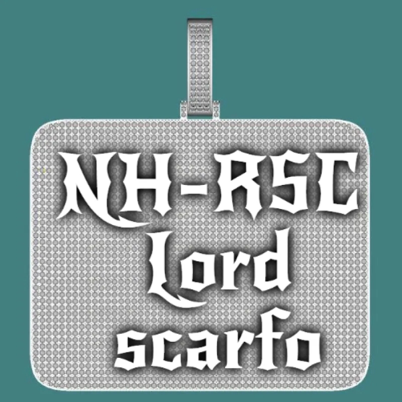 CUSTOM LETTER NECKLACE 3D BIG SQUARE sold by The GUU Shop