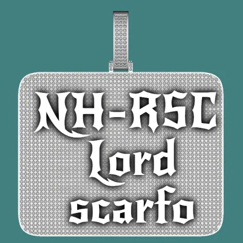 CUSTOM LETTER NECKLACE 3D BIG SQUARE sold by The GUU Shop