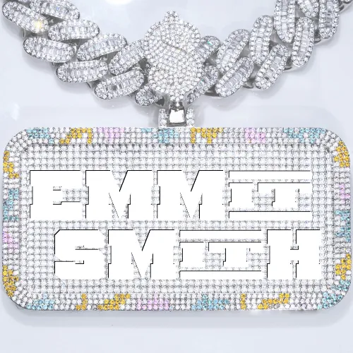 CUSTOM LETTER NECKLACE 3D COLORFUL SQUARE sold by The GUU Shop