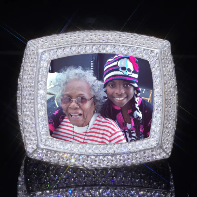 3D CUSTOM PICTURE ICED RING sold by The GUU Shop