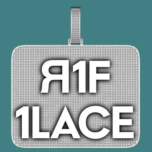 CUSTOM LETTER NECKLACE 3D BIG SQUARE sold by The GUU Shop