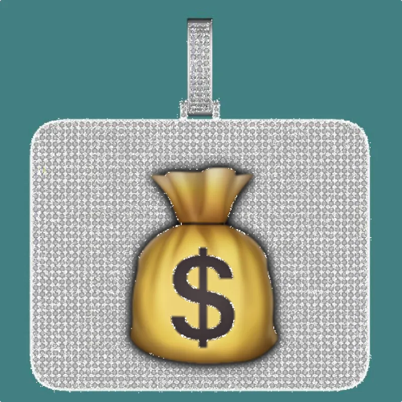 CUSTOM LETTER NECKLACE 3D BIG SQUARE sold by The GUU Shop