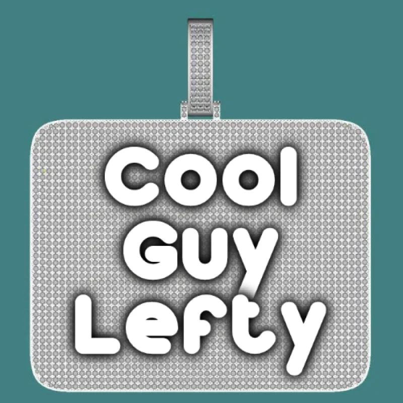 CUSTOM LETTER NECKLACE 3D BIG SQUARE sold by The GUU Shop