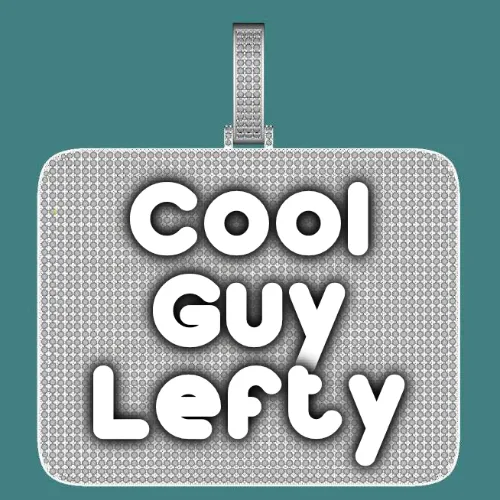 CUSTOM LETTER NECKLACE 3D BIG SQUARE sold by The GUU Shop