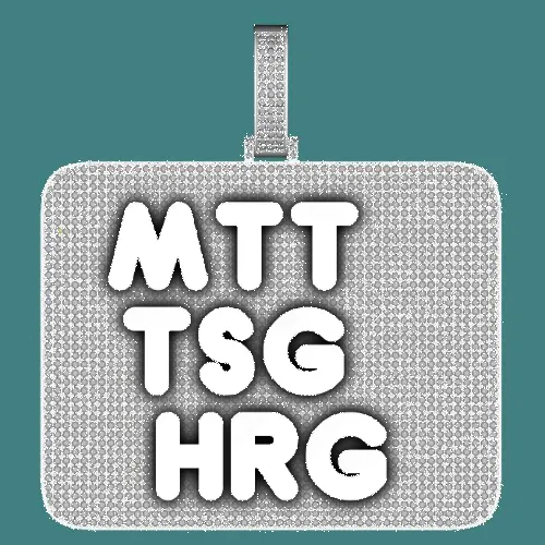 CUSTOM LETTER NECKLACE 3D BIG SQUARE sold by The GUU Shop