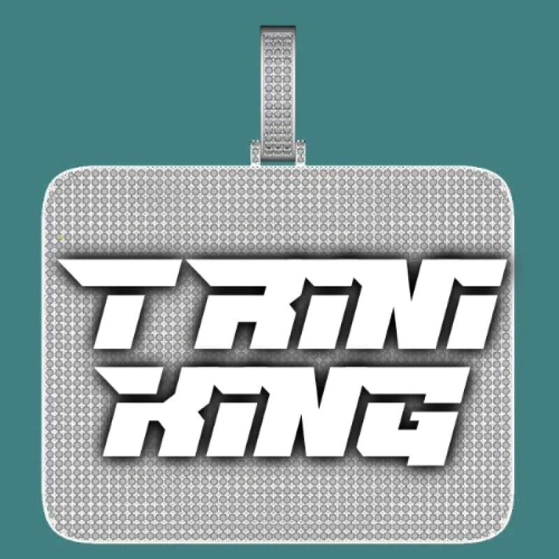 CUSTOM LETTER NECKLACE 3D BIG SQUARE sold by The GUU Shop