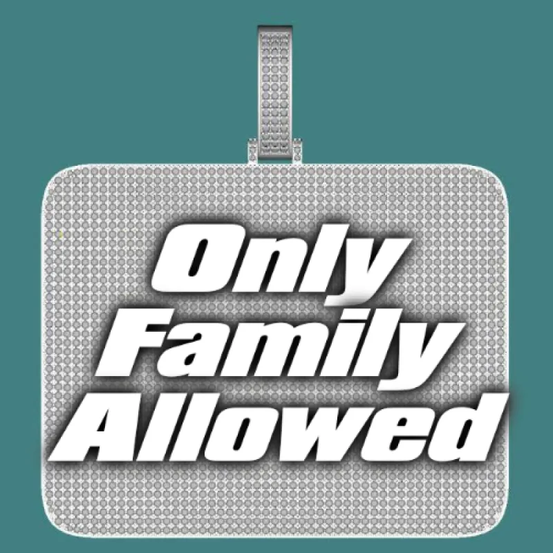 CUSTOM LETTER NECKLACE 3D BIG SQUARE sold by The GUU Shop