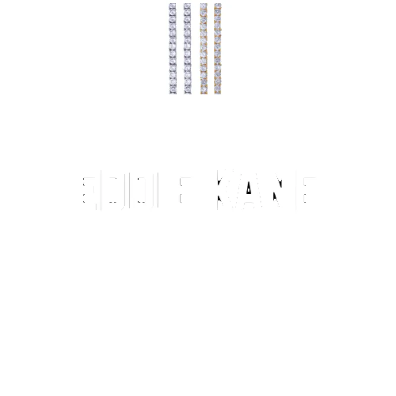 Custom Letters Baguette Two Layer Necklace made by The GUU Shop