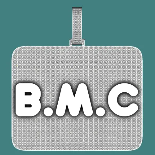 CUSTOM LETTER NECKLACE 3D BIG SQUARE sold by The GUU Shop