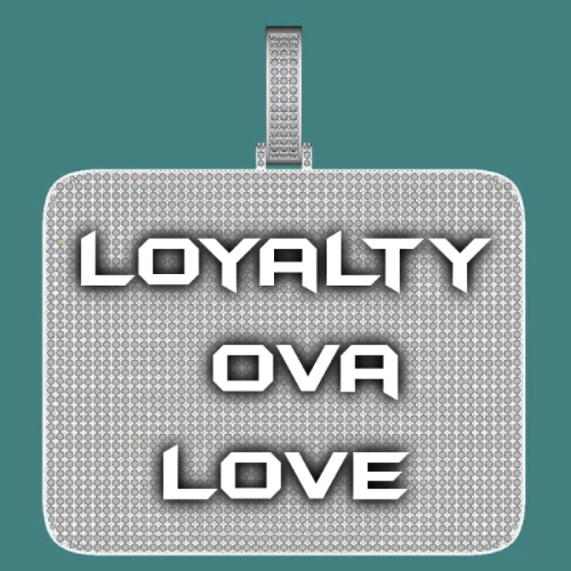 CUSTOM LETTER NECKLACE 3D BIG SQUARE sold by The GUU Shop