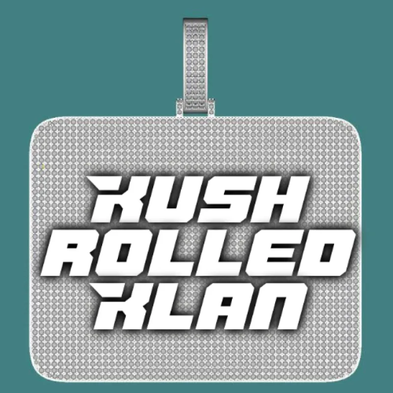 CUSTOM LETTER NECKLACE 3D BIG SQUARE sold by The GUU Shop