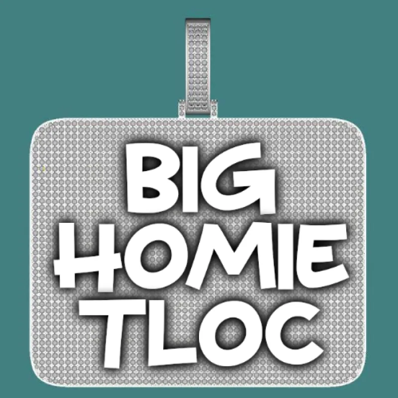 CUSTOM LETTER NECKLACE 3D BIG SQUARE sold by The GUU Shop