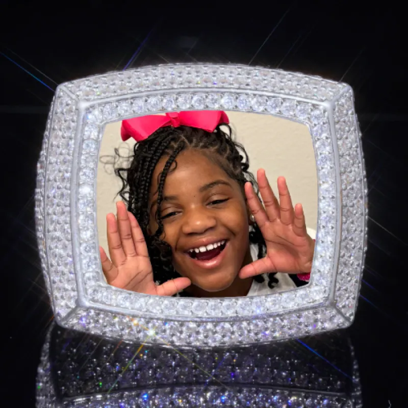 3D CUSTOM PICTURE ICED RING sold by The GUU Shop