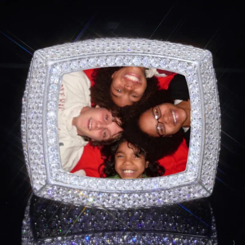 3D CUSTOM PICTURE ICED RING sold by The GUU Shop