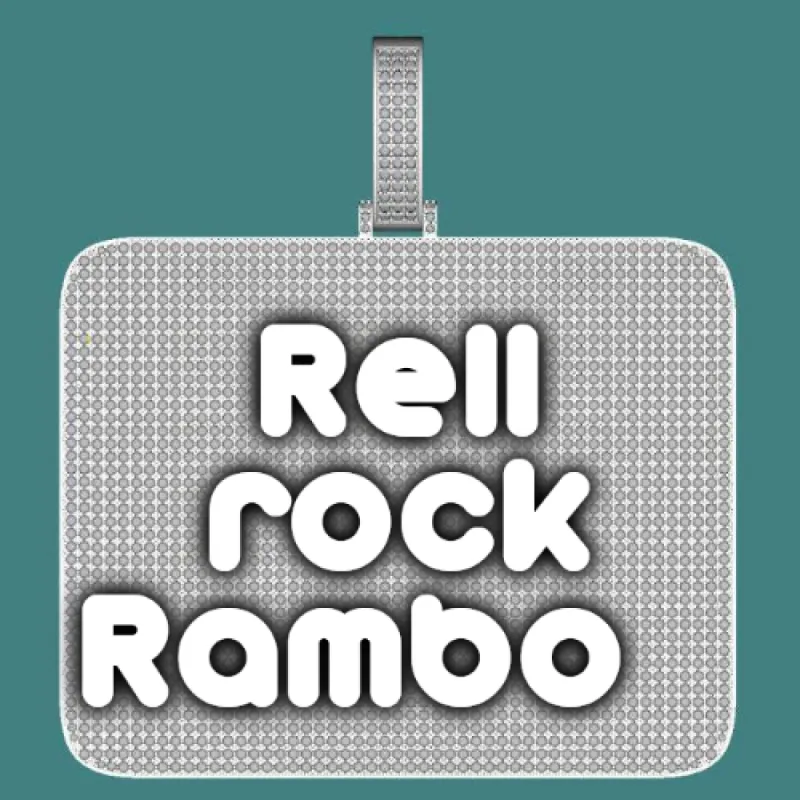 CUSTOM LETTER NECKLACE 3D BIG SQUARE sold by The GUU Shop