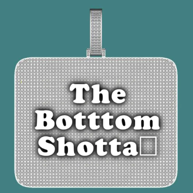 CUSTOM LETTER NECKLACE 3D BIG SQUARE sold by The GUU Shop