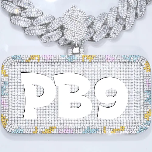 CUSTOM LETTER NECKLACE 3D COLORFUL SQUARE sold by The GUU Shop